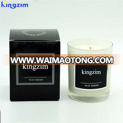 wholesale luxury design customize best gift set decorative scented fragrance glass soy wax candle